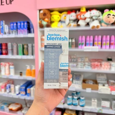 Lotion Chấm Mụn Tro Núi Lửa Dành Cho Mụn Đầu Đen Viêm Đỏ, Đầu Trắng, Sợi Bã Nhờn Bye Bye Blemish Volcanic Ash Drying Lotion 30ml