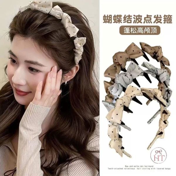 Bờm nơ xược chấm