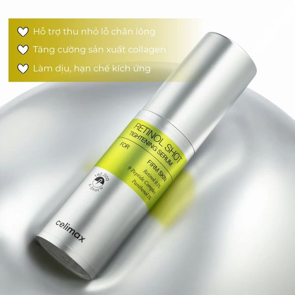 Tinh Chất Dưỡng Mờ Thâm Nám Celimax The Vita-A Retinol Shot Tightening Serum 30ML