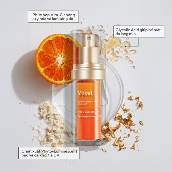 Tinh chất hỗ trợ sáng da, làm đều màu da Murad Vita-C Glycolic Serum 30ml