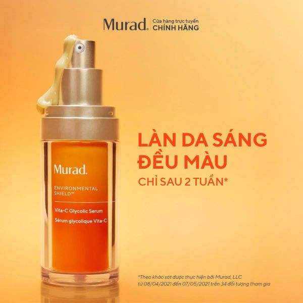 Tinh chất hỗ trợ sáng da, làm đều màu da Murad Vita-C Glycolic Serum 30ml