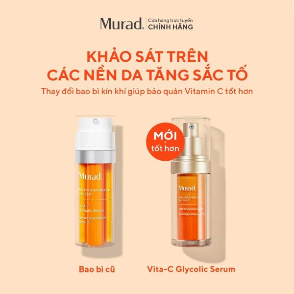 Tinh chất hỗ trợ sáng da, làm đều màu da Murad Vita-C Glycolic Serum 30ml
