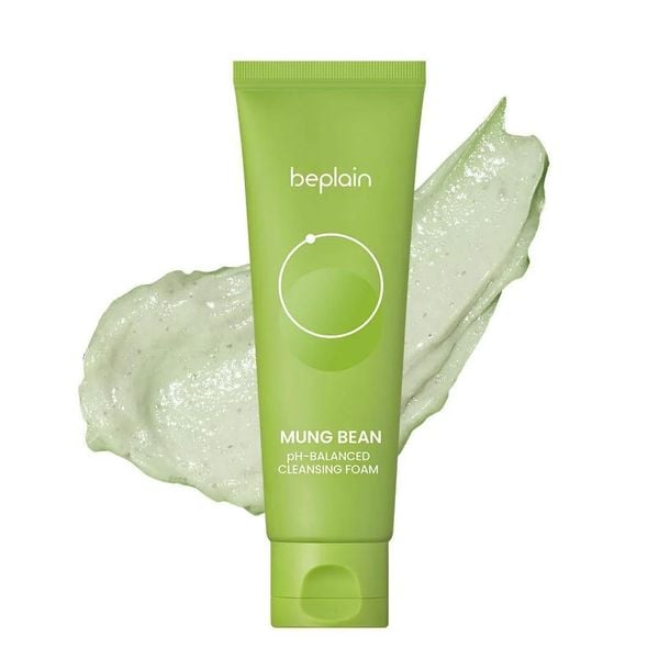Sữa Rửa Mặt Đậu Xanh Cân Bằng Độ PH Beplain Mung Bean PH-Balanced Cleansing Foam 160ml