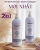 Bộ Dầu Gội Và Dầu Xả 2in1 Trị Gàu & Kiềm Dầu Biotin & Collagen Voudioty 1000ml (Tím)