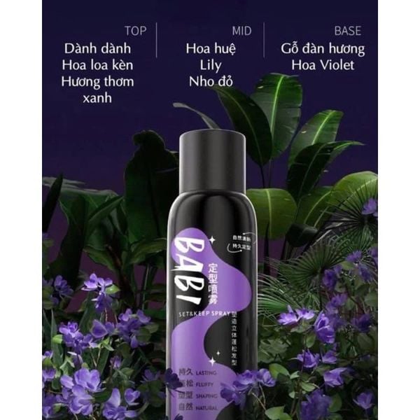 BABI Xịt Tạo Phòng Giữ Nếp Tóc 120ml