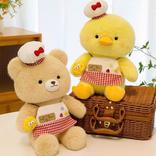 Gấu bông các con vật mặc yếm, đeo kính, cầm phụ kiện