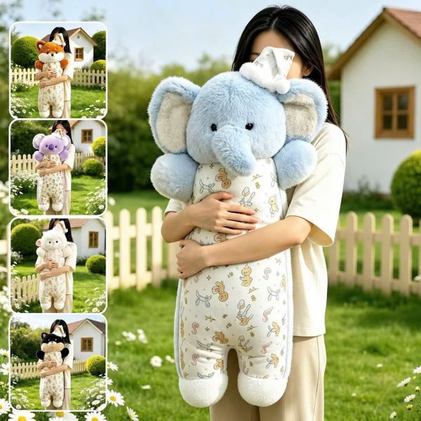 Gối ôm các con vật bụng họa tiết 100cm