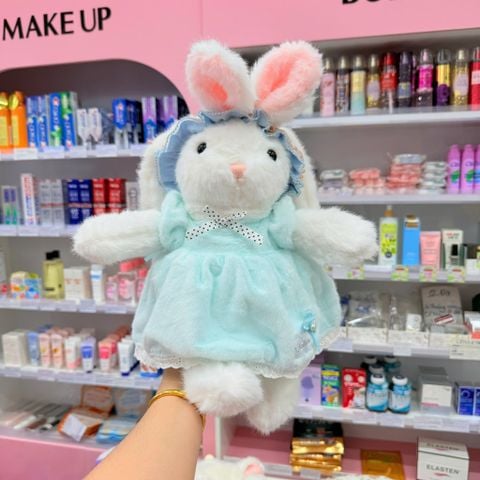 Thỏ mặc váy đeo bờm 40cm