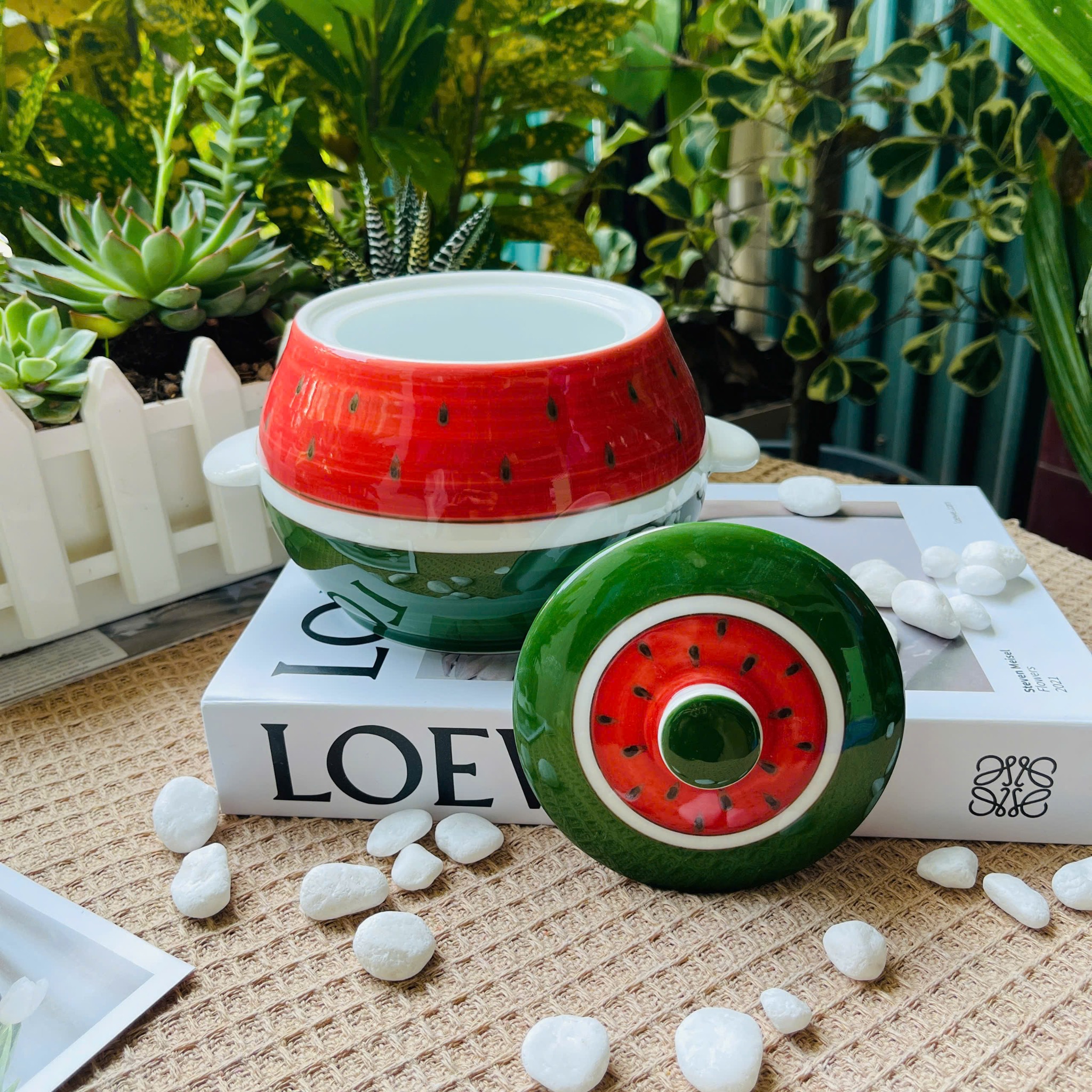 Âu mỡ Bát Tràng vẽ tay – tiện dụng và sang trọng cho gian bếp Việt