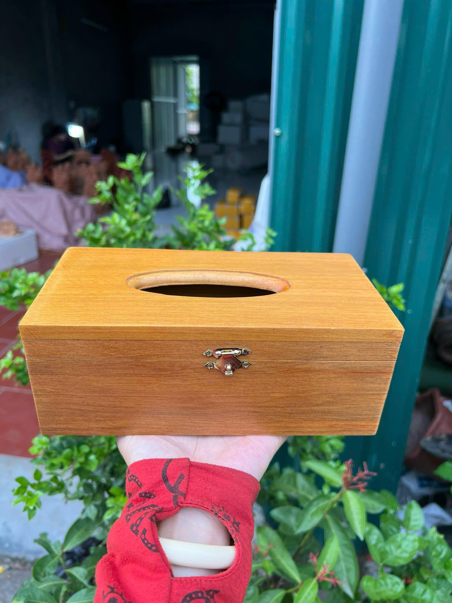 Hộp đựng giấy gỗ bách xanh nguyên khối – thơm – đẹp – bền