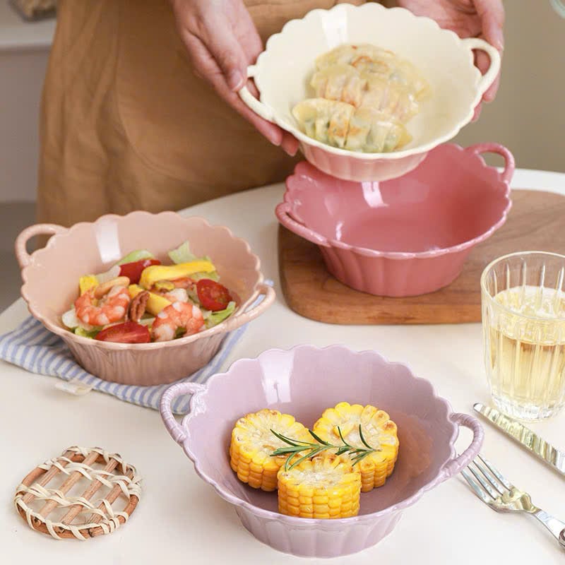 Tô 2 quai màu pastel cao cấp – Bộ 5 chiếc