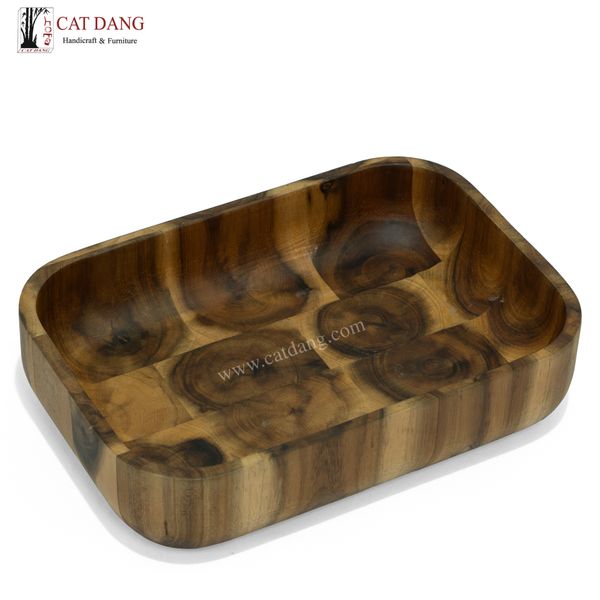 Rectangular Dish End Rectangular Acacia End-Grain Dish Set – CatDang