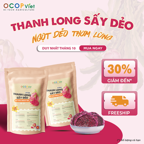  Thanh long sấy OCOP Việt – Ngọt tự nhiên, dẻo mềm đúng vị 
