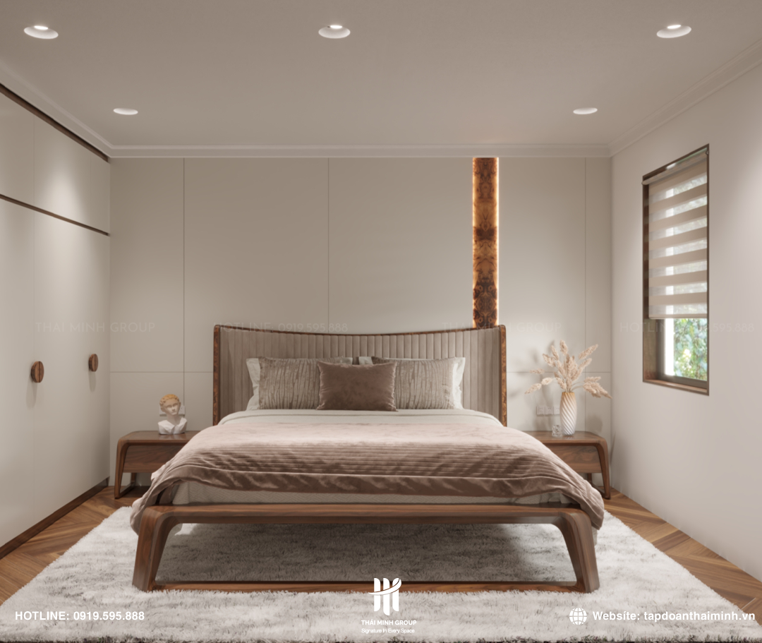 BIỆT THỰ NGOẠI THÀNH PHÚ XUYÊN - NỘI THẤT GỖ ÓC CHÓ