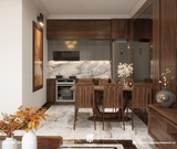 BIỆT THỰ NGOẠI THÀNH PHÚ XUYÊN - NỘI THẤT GỖ ÓC CHÓ