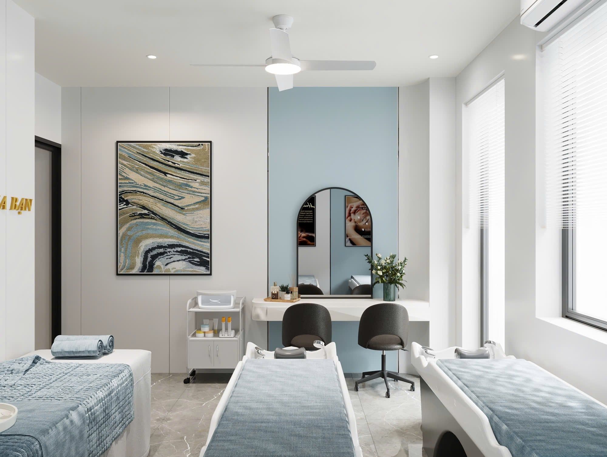 SPA THỜI ĐẠI - THIẾT KẾ THI CÔNG NỘI THẤT NHÀ Ở KẾT HỢP SPA