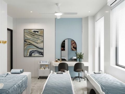 SPA THỜI ĐẠI - THIẾT KẾ THI CÔNG NỘI THẤT NHÀ Ở KẾT HỢP SPA