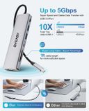  Hub chuyển đổi BYEASY 7-IN-1 USB-C: 4K HDMI, SD/TF Reader, 100W PD Ultra Slim Adapter 