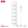  Ổ điện đa năng XO WL19 (US) 10A 2500W - 5 cổng AC, 2 cổng USB-A, 1 cổng USB-C dây dài 2 mét 