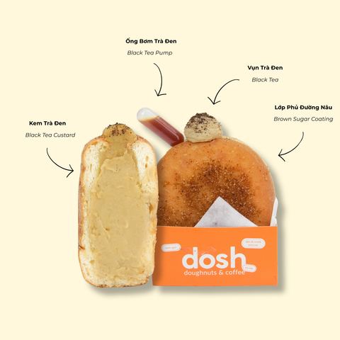 Bánh Doughnut Decadent Black Tea