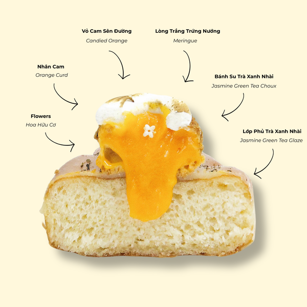 Bánh Doughnut Orange Crush