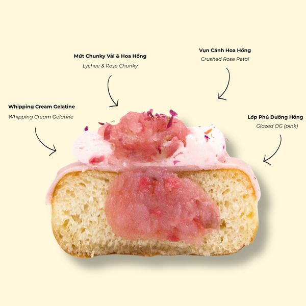 Bánh Doughnut Rosy Dusk