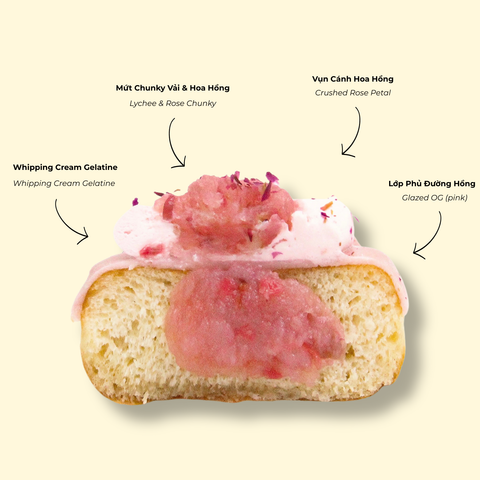 Bánh Doughnut Rosy Dusk