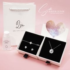 SET Quà Tặng Trang Sức Cao Cấp Cỏ Bốn Lá