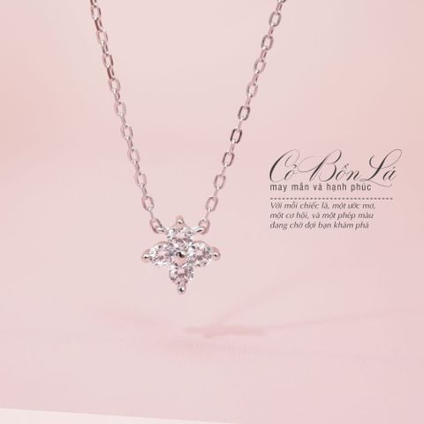 SET Quà Tặng Trang Sức Cao Cấp Cỏ Bốn Lá Đính Đá