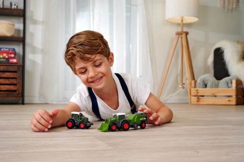 Bộ 3 Đồ Chơi Xe Nông Trại DICKIE TOYS Fendt Micro Team 203732001
