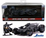 Đồ Chơi Xe Mô Hình JADA TOYS DC Comics Batman Justice League Batmobile & Batman Figure 1:32 Diecast Toys 31706