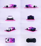 Đồ Chơi Xe Mô Hình JADA TOYS Pink Slips Lykan Hypersport 1:24 Scale Diecast Model Cars Toys 35058