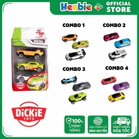 Bộ 3 Đồ Chơi Xe Mô Hình DICKIE TOYS Die-cast Vehicles 3 Pack 203331000 - Herbie Toys
