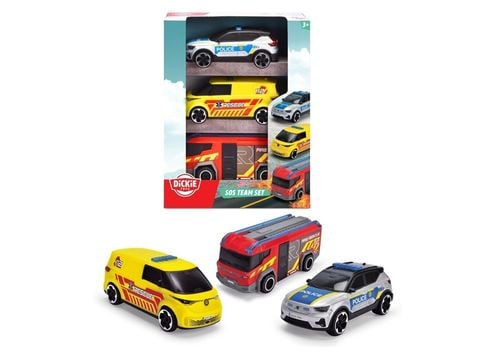 203712028038 Bộ 3 Đồ Chơi Xe Cứu Hộ DICKIE TOYS SOS Team