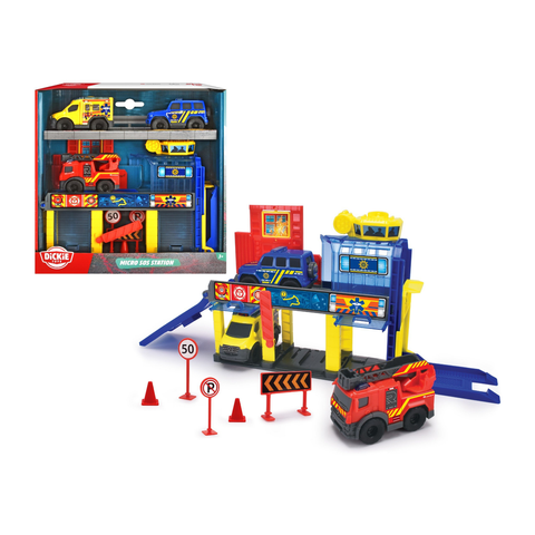 203713017 Đồ Chơi Trạm Cứu Hộ DICKIE TOYS Micro SOS Station