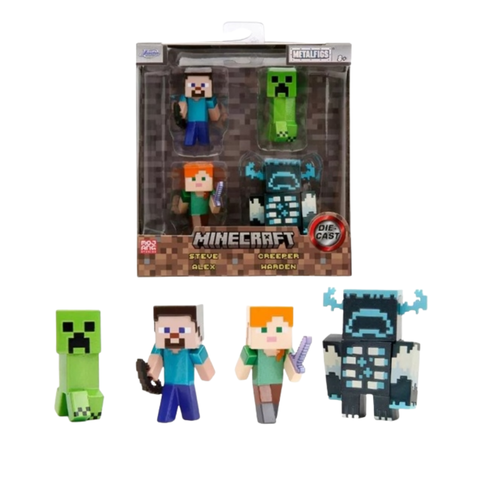 [CHỌN MẪU] Bộ 4 Đồ Chơi Mô Hình Sưu Tầm JADA TOYS Minecraft 2.5