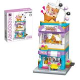 Đồ Chơi Lắp Ráp KEEPPLEY City Corner Bubble Tea House Building Blocks C0108