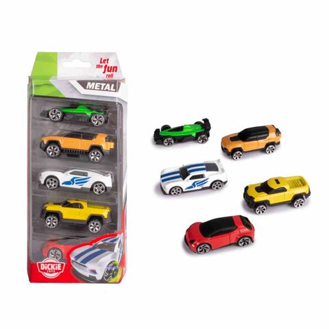 Bộ 5 Đồ Chơi Xe Mô Hình DICKIE TOYS Die-cast Vehicles 5 Pack 203331001 - Herbie Toys