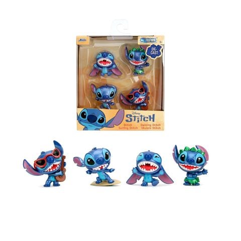 Bộ 4 Đồ Chơi Mô Hình Sưu Tầm JADA TOYS Stitch 2.5