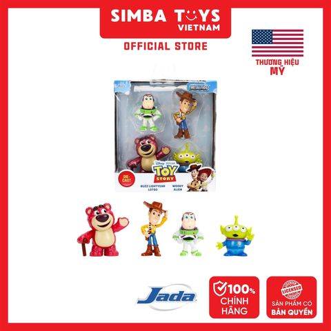 Bộ 4 Đồ Chơi Mô Hình Sưu Tầm JADA TOYS Toy Story 2.5