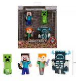 [CHỌN MẪU] Bộ 4 Đồ Chơi Mô Hình Sưu Tầm JADA TOYS Minecraft 2.5