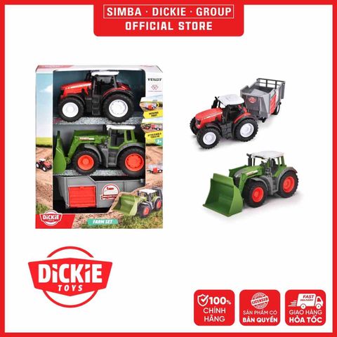 Bộ 3 Đồ Chơi Xe Nông Trại DICKIE TOYS Farm Set 203732006 - Simba Toys Vietnam