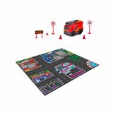Bộ Đồ Chơi Xe Thảm Sàn Thành Phố DICKIE TOYS Micro World Playmat 203746018 - Herbie Toys