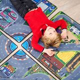 Bộ Đồ Chơi Xe Thảm Sàn Thành Phố DICKIE TOYS Micro World Playmat 203746018 - Simba Toys Vietnam