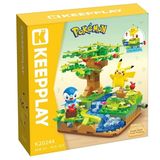 Đồ Chơi Lắp Ráp KEEPPLAY Pokemon Creek Bank Fruit Picking PIPLUP & PIKACHU K20244 Building Block - Simba Toys Vietnam