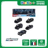 Bộ 5 Đồ Chơi Xe Mô Hình MAJORETTE Black Edition 5 Pieces Giftpack 8502005000 1:64 Diecast - Herbie Toys