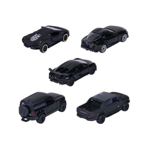 Bộ 5 Đồ Chơi Xe Mô Hình MAJORETTE Black Edition 5 Pieces Giftpack 8502005000 1:64 Diecast - Herbie Toys