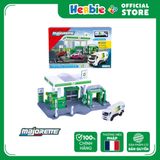 Bộ Đồ Chơi Mô Hình Trạm Xăng MAJORETTE Petrol Station BP + 1 Vehicle 8502006001 1:64 Diecast - Herbie Toys