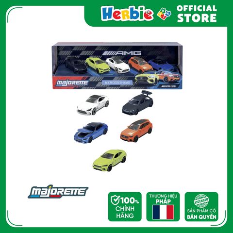 Bộ 5 Đồ Chơi Xe Mô Hình MAJORETTE Mercedes-AMG 5 Pieces Giftpack 8502105000 - Herbie Toys