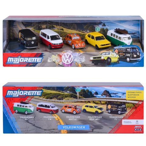 Bộ 5 Đồ Chơi Xe Mô Hình MAJORETTE Volkswagen 5 Pieces Giftpack 8502105006NET - Simba Toys Vietnam